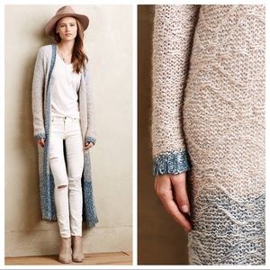 Anthropologie | Ombré Loopstitch Duster Cardigan
